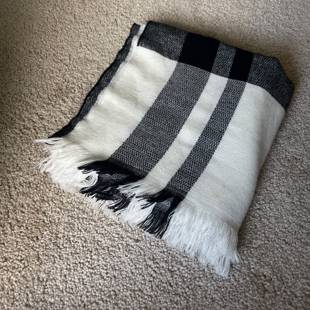 large plaid scarf
